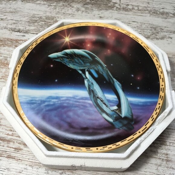 STAR TREK ROMULAN WARBIRD VOYAGERS Series HAMILTON Collector Plate - Picture 6 of 7